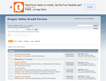 Tablet Screenshot of forums.dragonvalley.co.uk